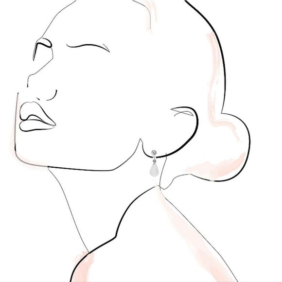 LC Lauren Conrad Crystal Teardrop Earrings - Picture 2 of 7